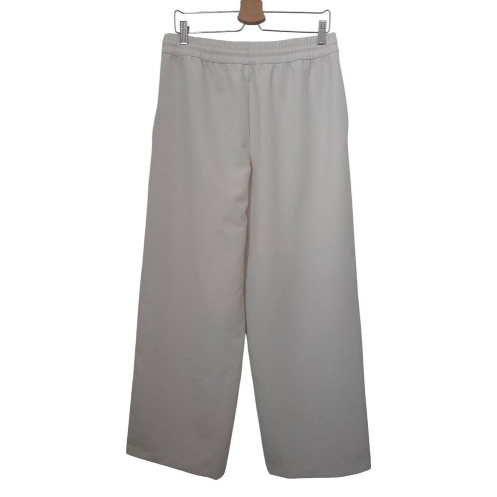 Athleta ENDEAVOR Beige Wide Leg Athleisure Relaxed Pants Women's Sz M - Picture 2 of 7